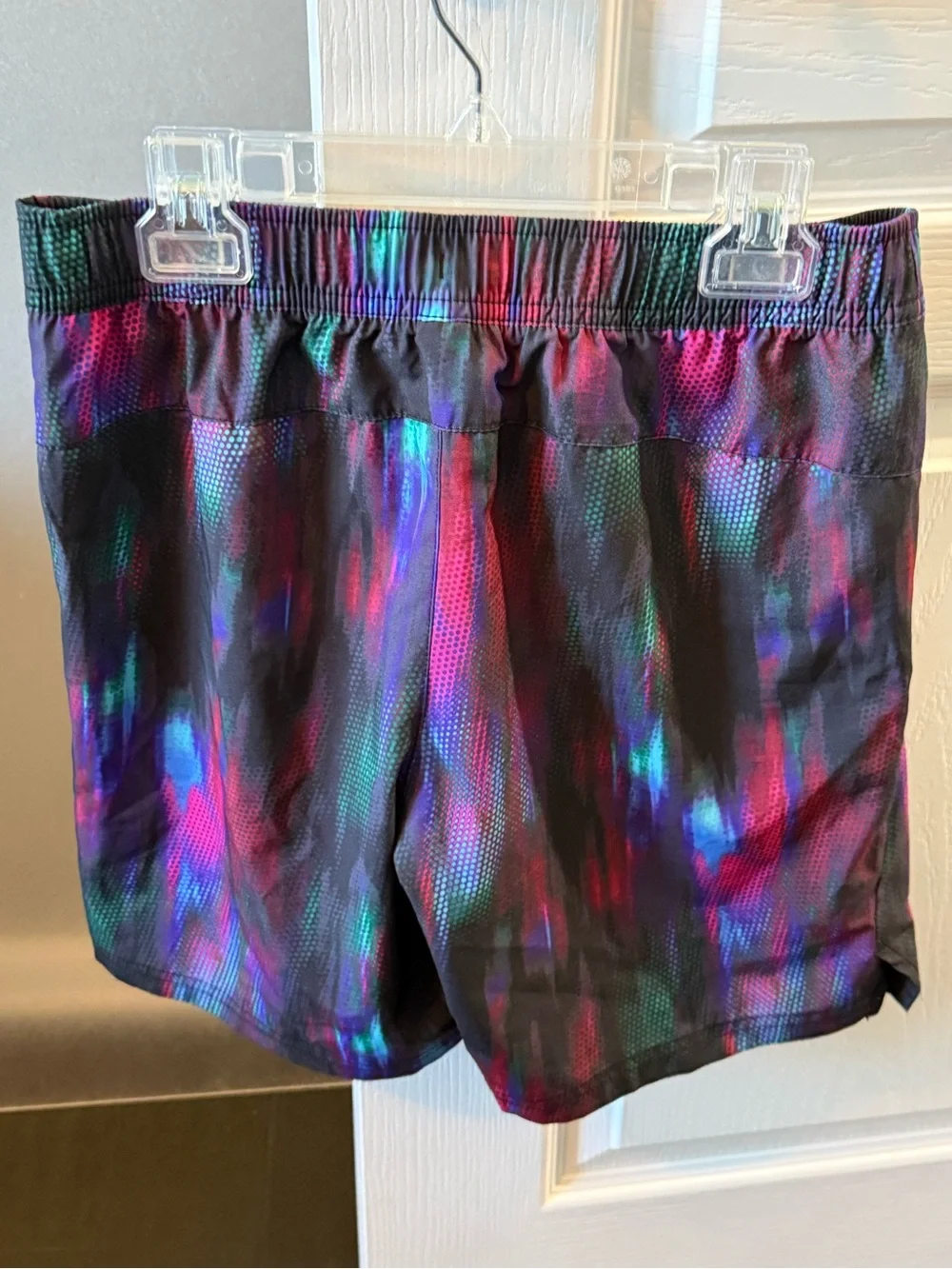 Old Navy Boy Black Multicolor Athletic Shorts